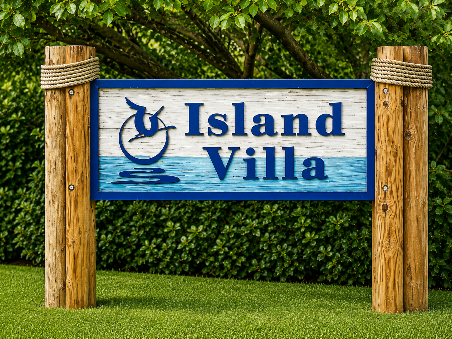 Island Villa Condominiums entrance sign